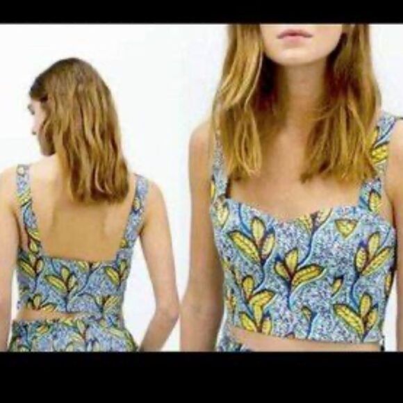 Zara tribal print crop top size XS - Picture 8 of 9